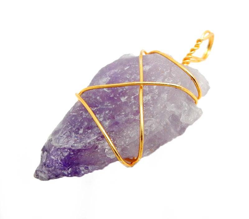 Amethyst Arrowhead Necklace