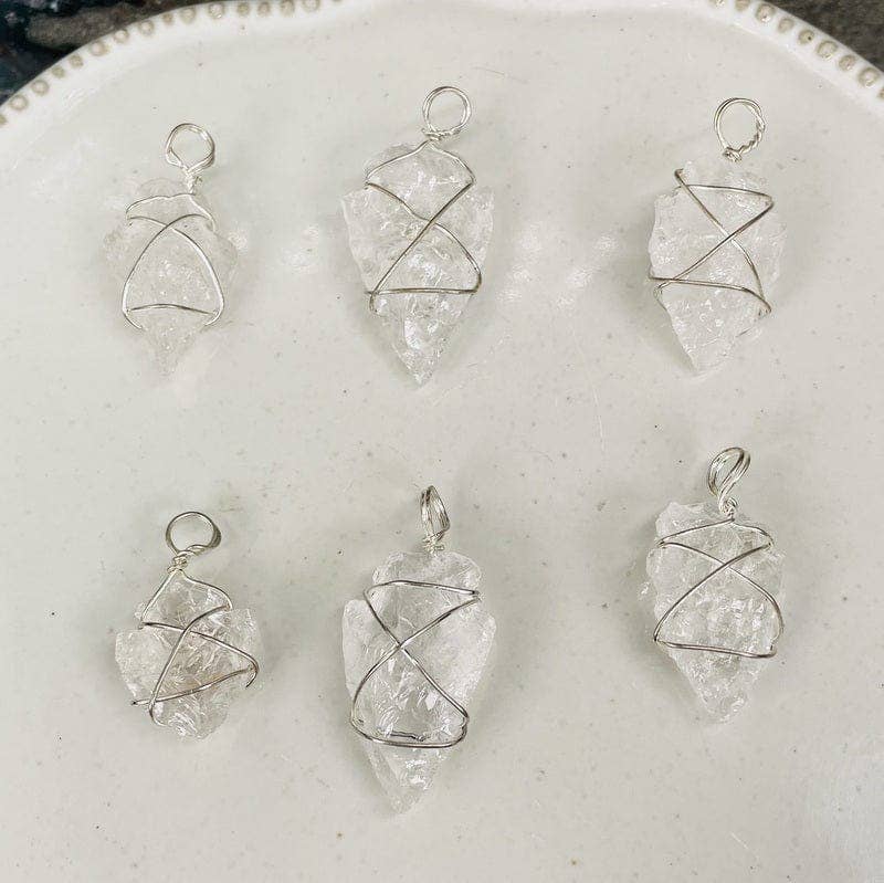 Clear Quartz Arrowhead Necklace