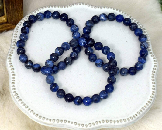 Sodalite Round Bead Bracelets