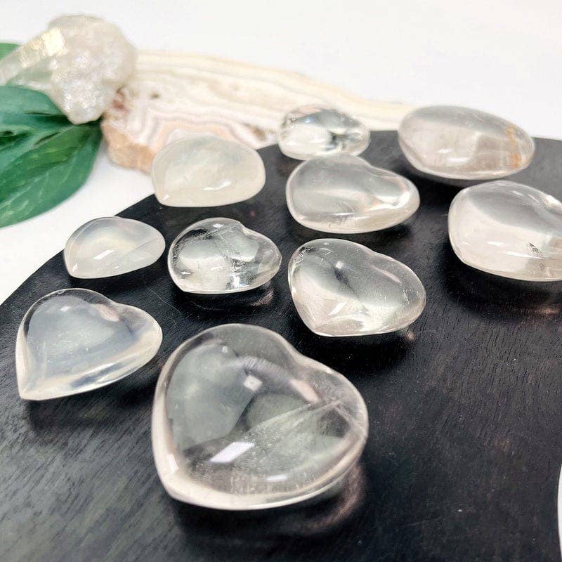 Clear Quartz Heart Shaped Stone