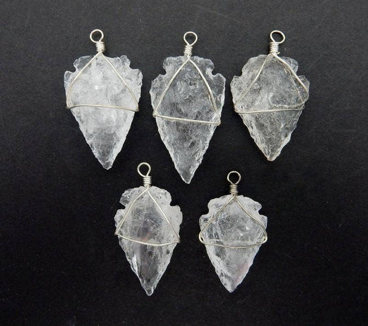 Clear Quartz Arrowhead Necklace