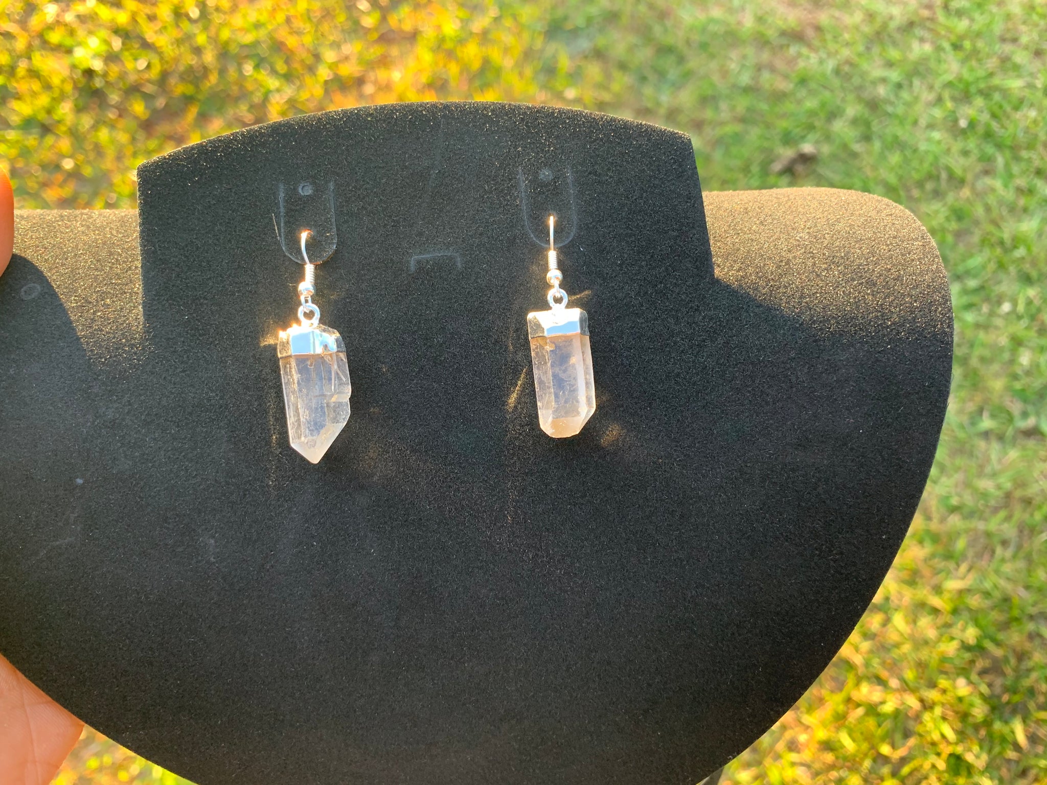 Clear Quartz Earrings