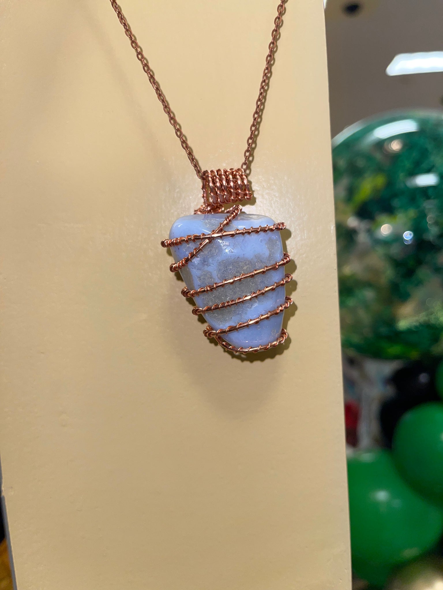 Blue Lace Agate Necklace