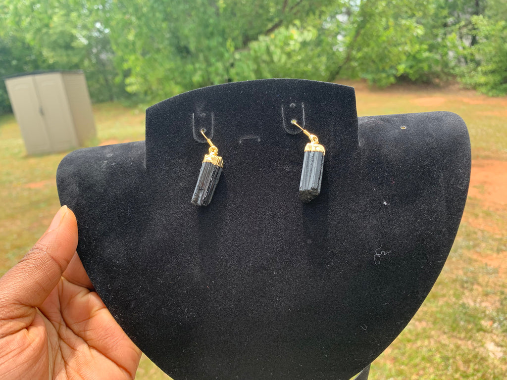 Black Tourmaline Earrings