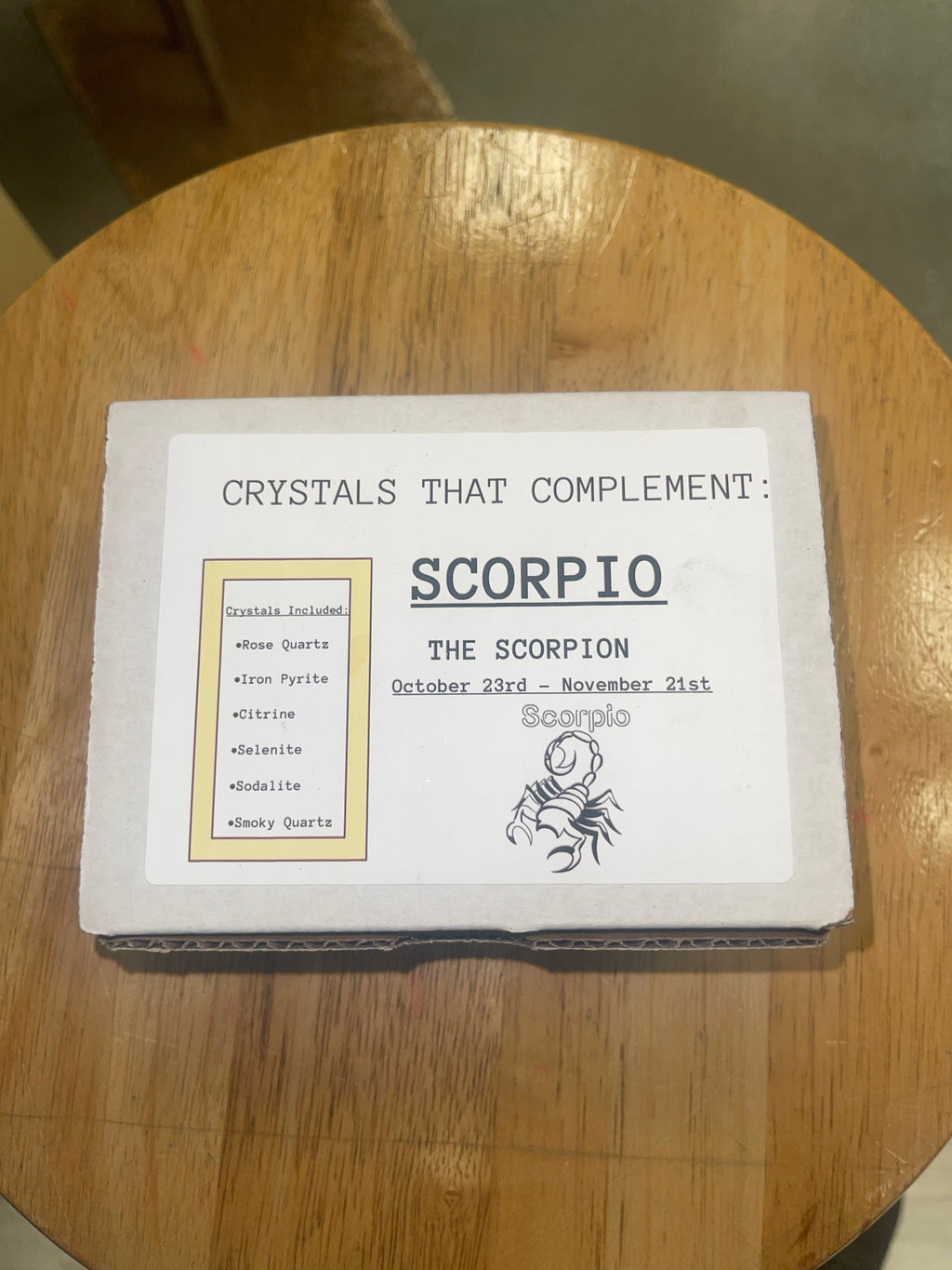 Scorpio Zodiac Box