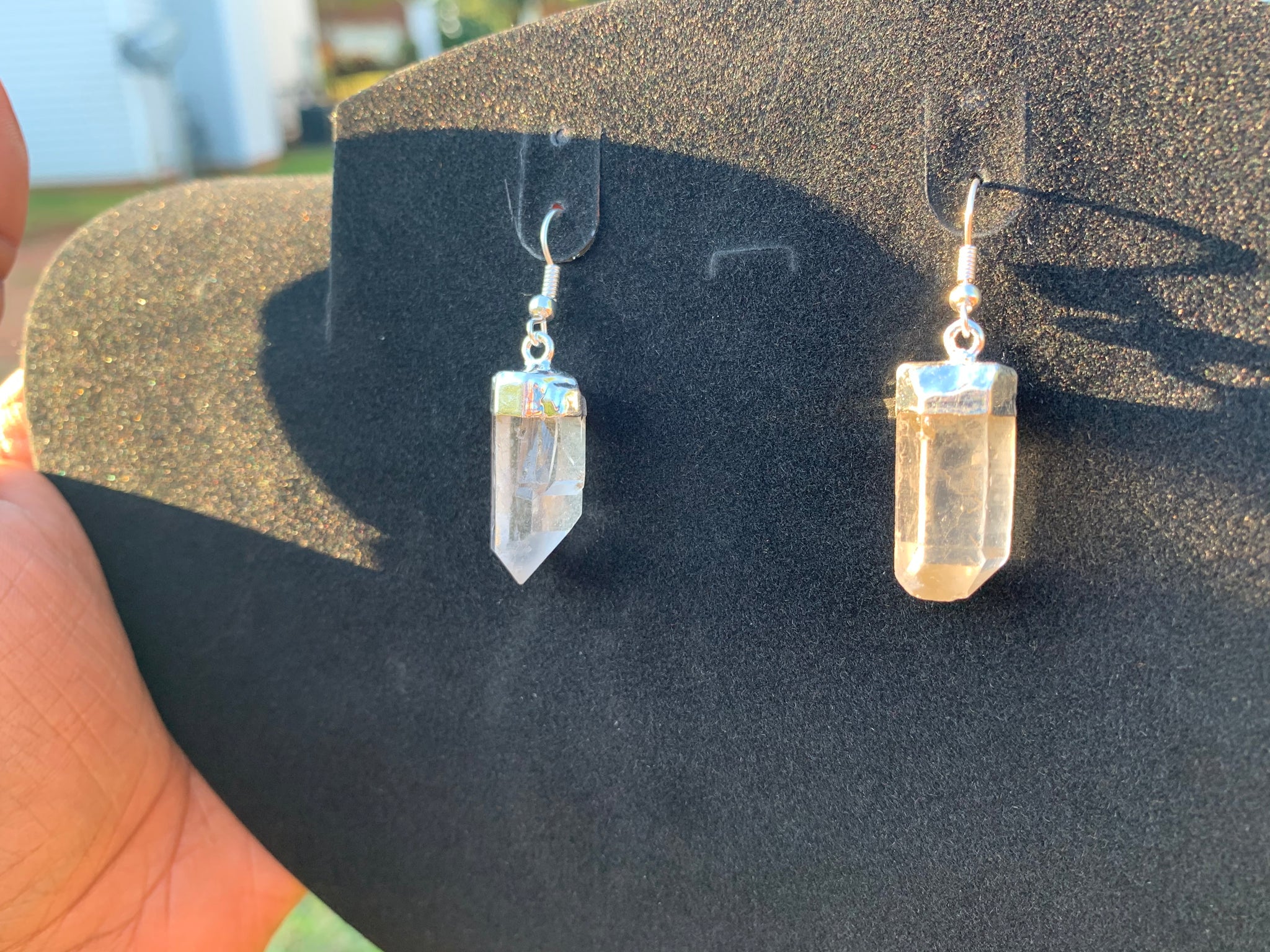 Clear Quartz Earrings